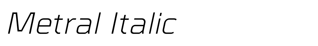 Metral Italic